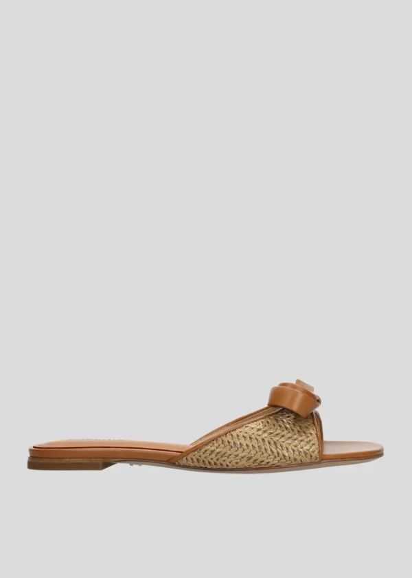 Lola Cruz Sandalia Plana-LINDA MULES