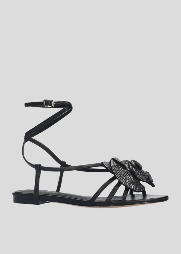 Lola Cruz Sandalia Plana-ROSE FLAT