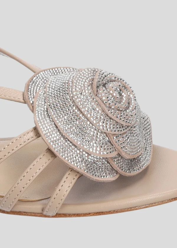 Lola Cruz Sandalia Plana-ROSE FLAT