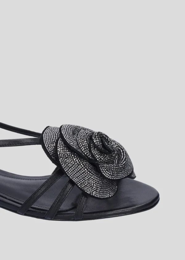 Lola Cruz Sandalia Plana-ROSE FLAT