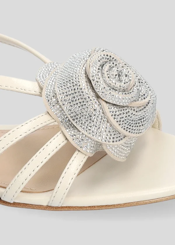 Lola Cruz Sandalia Plana-ROSE FLAT