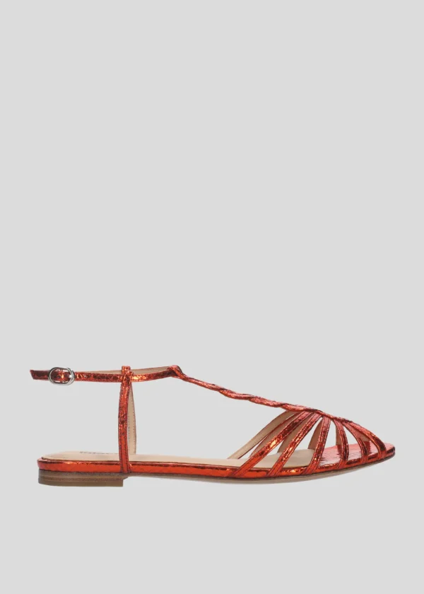 Lola Cruz Sandalia Plana-TANGO FLAT