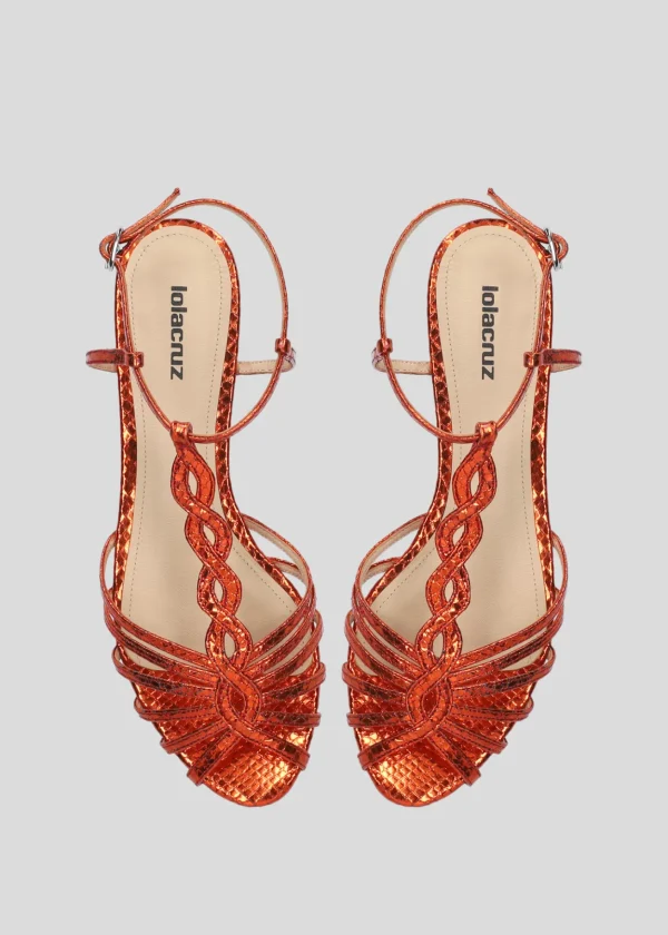 Lola Cruz Sandalia Plana-TANGO FLAT