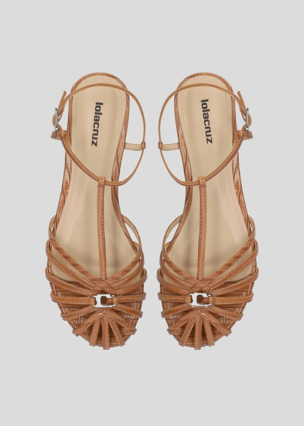 Lola Cruz Sandalia Plana-TANGO FLATS